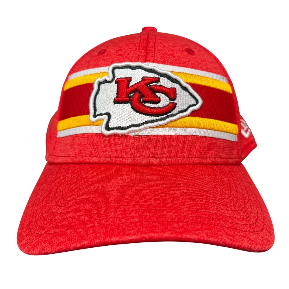 New Era Kansas City Chiefs Hat Mens M/L Red 39THIRTY NFL Stretch Fit Cap